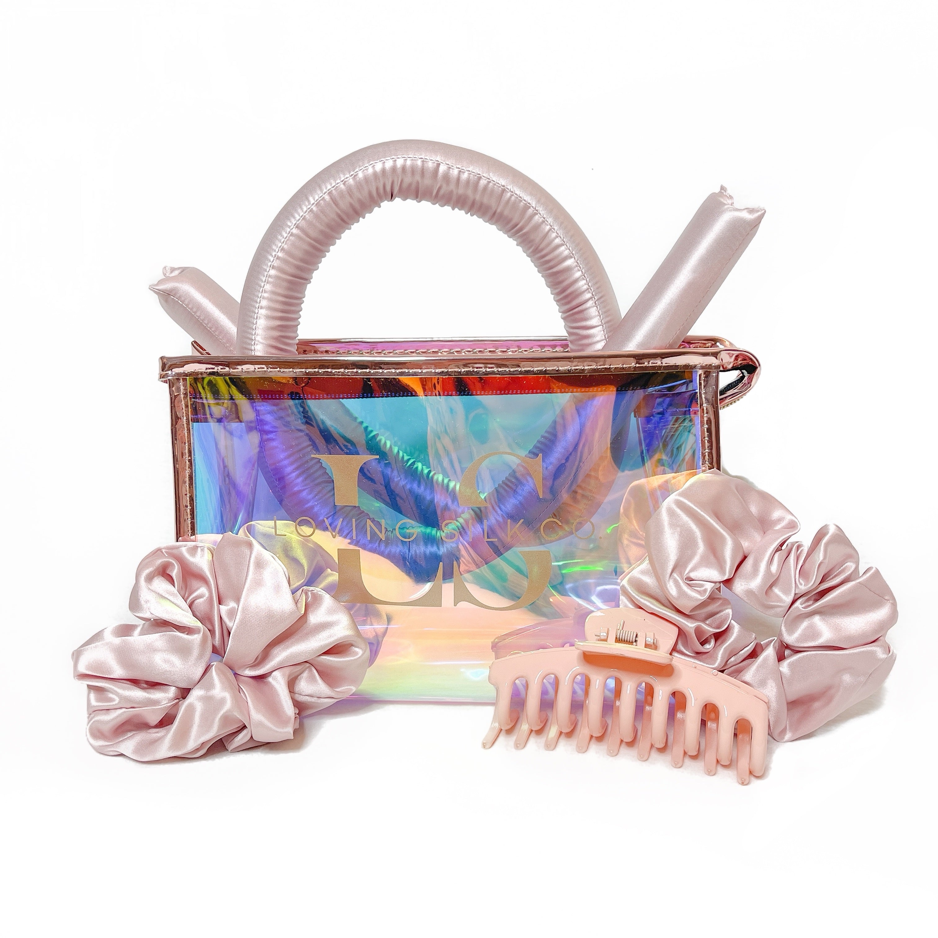 Pink Silk Curling Rod